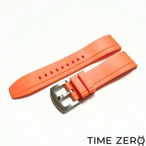 New Orange FKM Rubber Diver Watch Strap (The Element Collection)